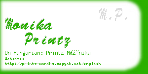 monika printz business card